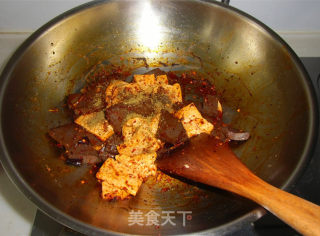 麻辣羊血豆腐的做法步骤：10