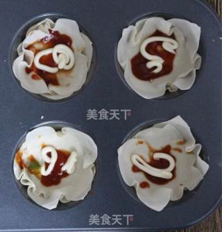 火腿玉米芝士挞的做法步骤：2
