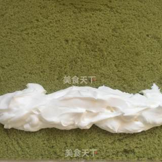 海绵抹茶蛋糕卷的做法步骤：8