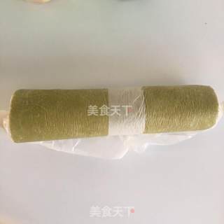 海绵抹茶蛋糕卷的做法步骤：9