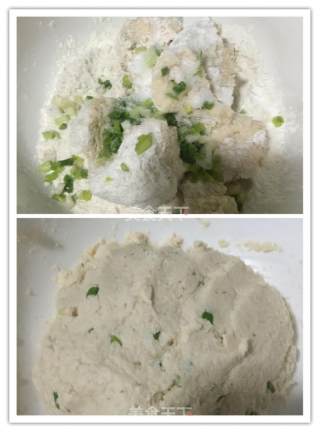 豆腐渣煎饼的做法步骤：2