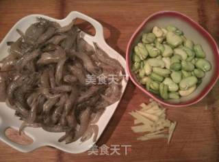 豆米炒河虾的做法步骤：1