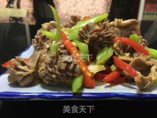 爆炒鸡胗花的做法步骤：10
