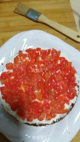无基础新手六寸黑森林的做法步骤：8