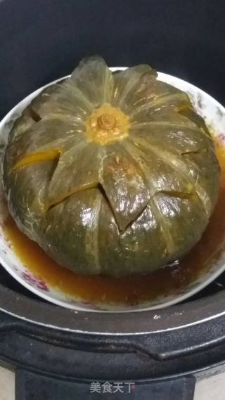 排骨南瓜盅的做法步骤：7