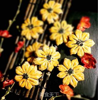 酥皮豆沙花饼的做法步骤：29