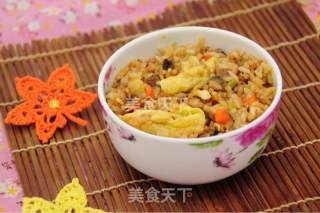 日式鳗鱼炒饭的做法步骤：7