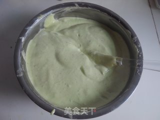 菠菜红豆蛋糕的做法步骤：8