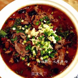 正宗四川家常菜水煮牛肉#肉肉厨的做法步骤：14