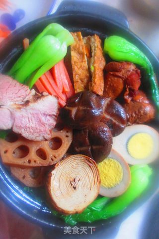 卤味煲仔饭的做法步骤：4