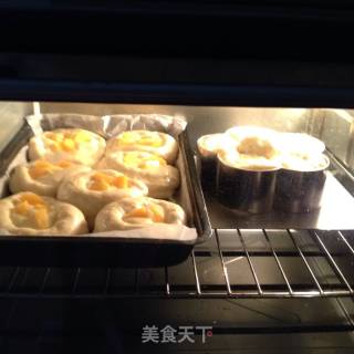 芝士黄桃面包的做法步骤：16