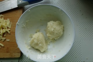 无面粉无油の花菜底披萨的做法步骤：5