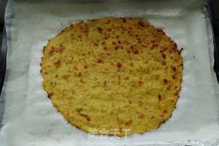 无面粉无油の花菜底披萨的做法步骤：10