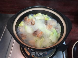 白菜粉丝煲的做法步骤：6
