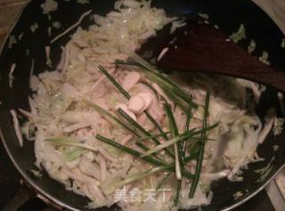 杏鲍菇炒大白菜的做法步骤：5