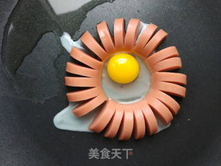 早餐香肠煎蛋的做法步骤：5