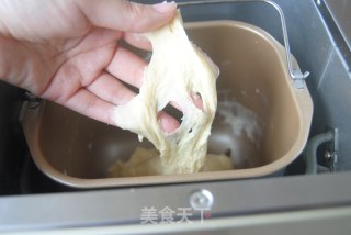 蜜豆蓝莓酱夹心包的做法步骤：2
