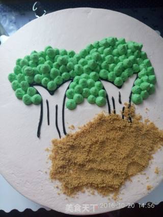 小猪佩琪生日蛋糕的做法步骤：14