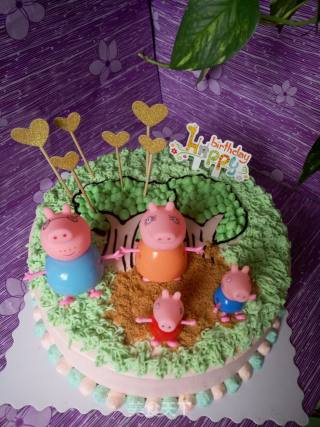 小猪佩琪生日蛋糕的做法步骤：17