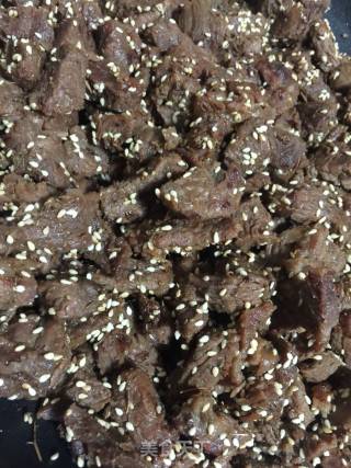 孜然香香牛肉粒的做法步骤：12