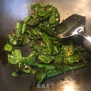知青口福青椒的做法步骤：3