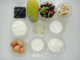 大白酸奶戚风蛋糕的做法步骤：1