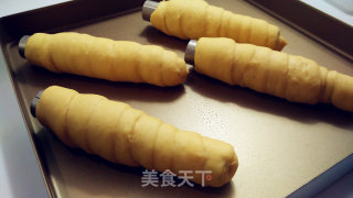 胡萝卜造型红薯面包的做法步骤：10