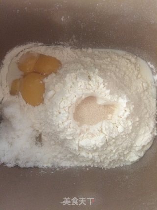 肉松排包的做法步骤：1