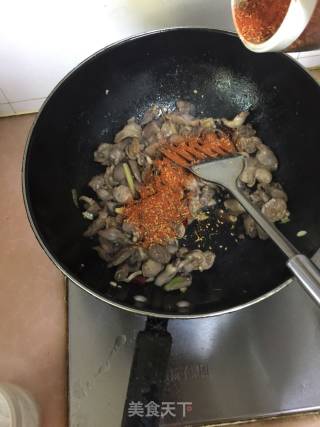烧烤小炒【鸡胗鸡心】的做法步骤：6