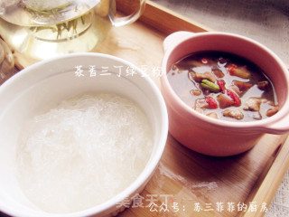 茶香三丁绿豆粉的做法步骤：11