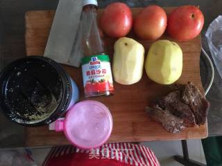 牛肉柿子汤的做法步骤：1