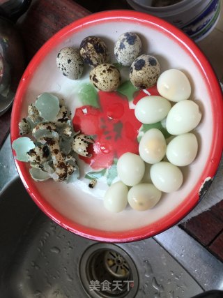 卤鹌鹑蛋五花肉的做法步骤：3