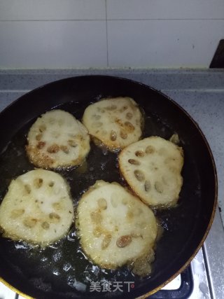 香煎藕盒的做法步骤：8