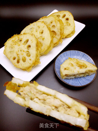 香煎藕盒的做法步骤：9