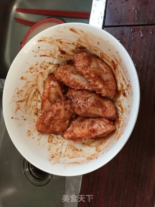 孜然烤鸡中翅的做法步骤：3