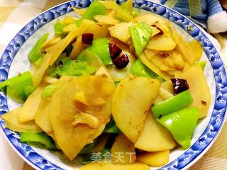 青椒土豆片的做法步骤：15