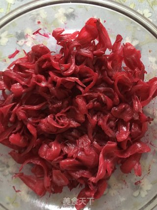 洛神花酵素渣小饼的做法步骤：3
