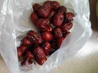 桃桃红枣花生红豆豆浆的做法步骤：3