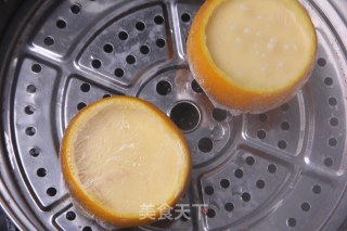 美味的甜橙蒸蛋的做法步骤：8