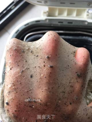 植物油黑芝麻吐司的做法步骤：2