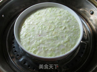 包心菜咸肉鸡蛋羹的做法步骤：11