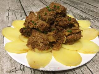粉蒸排骨#肉肉厨的做法步骤：12