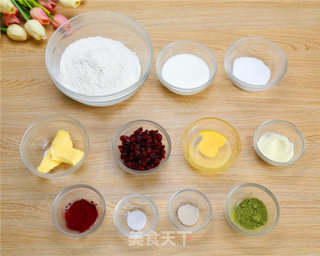 西瓜吐司的做法的做法步骤：1