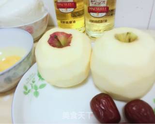 油炸苹果圈+馒头片的做法步骤：2
