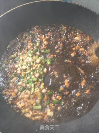 葱油拌菠菜面的做法步骤：7