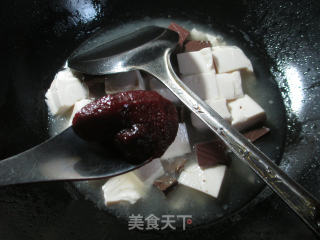 辣味鸭血豆腐羹的做法步骤：5
