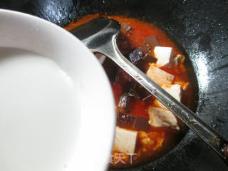 辣味鸭血豆腐羹的做法步骤：9