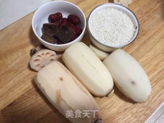 花茶糯米蜜藕的做法步骤：1
