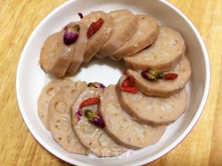 花茶糯米蜜藕的做法步骤：6