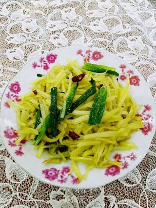 青蒜土豆丝——快手下饭菜的做法步骤：8